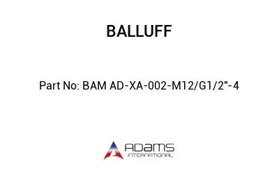 BAM AD-XA-002-M12/G1/2"-4									