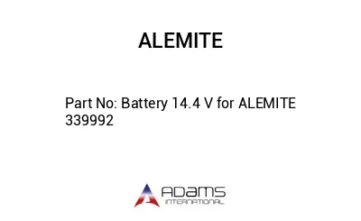 Battery 14.4 V for ALEMITE  339992