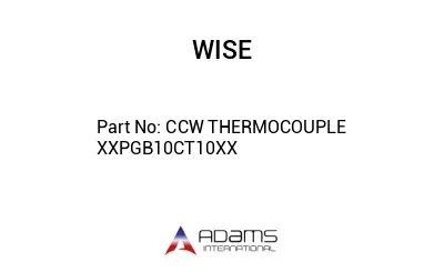 CCW THERMOCOUPLE XXPGB10CT10XX