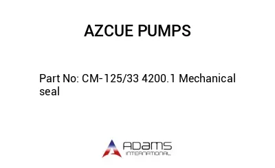 CM-125/33 4200.1 Mechanical seal