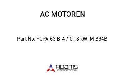 FCPA 63 B-4 / 0,18 kW IM B34B