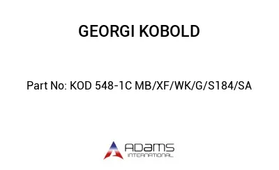 KOD 548-1C MB/XF/WK/G/S184/SA